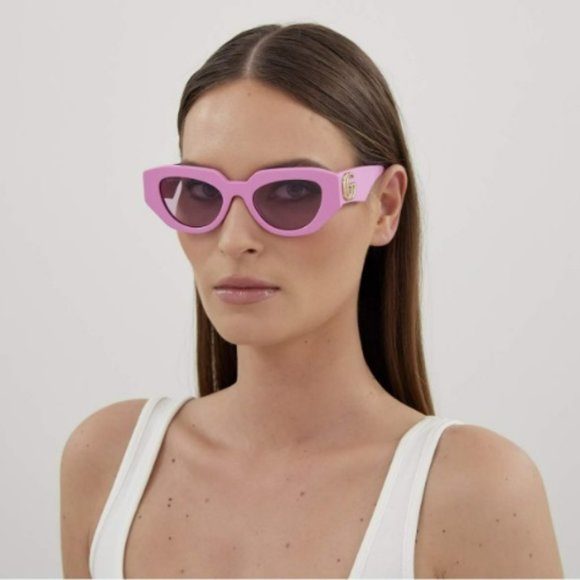 Gucci GG1421S 004 Sunglasses Pink Magenta Cat Eye Women GG 1421S main image 4
